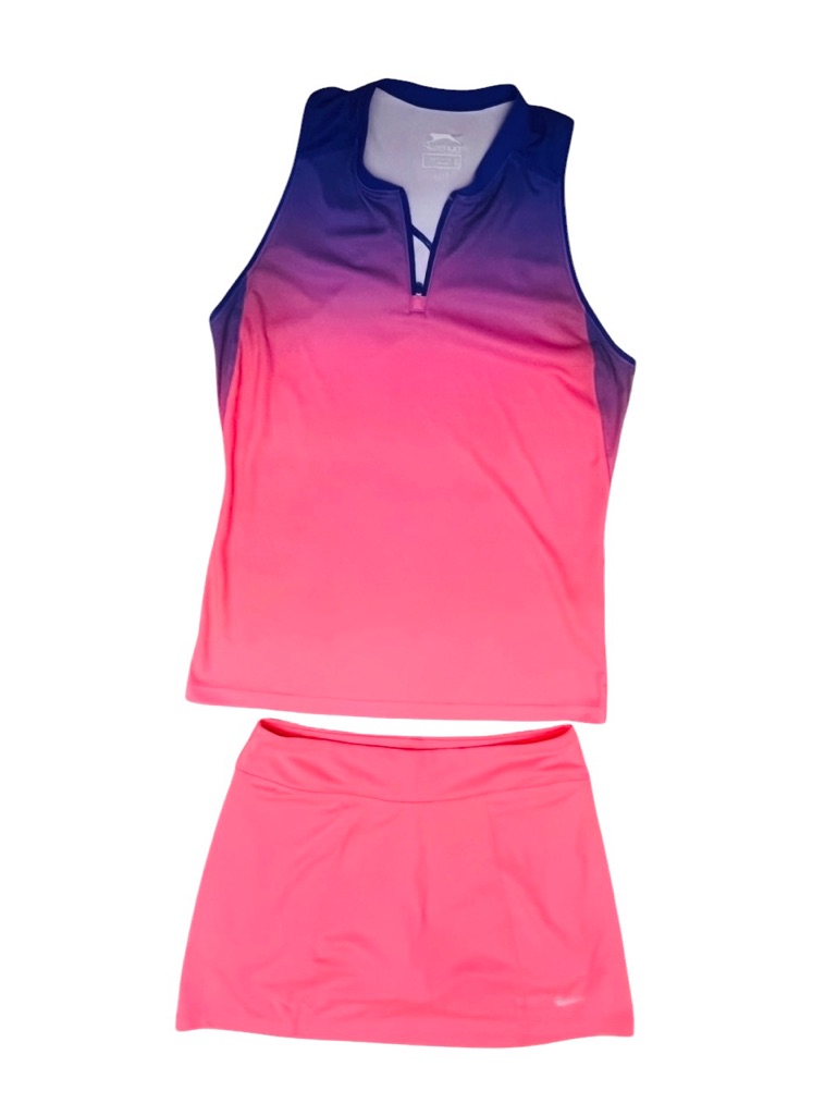 Nike & Slazenger Set Skirt Skort & Shirt/Top Activewear Pink Purple Xs